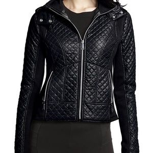 BCBGeneration Women’s Quilted Jacket with Hood